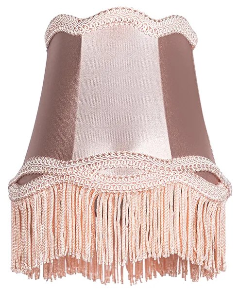 Abajur de tecido com pinça rosa 12 cm - Granny