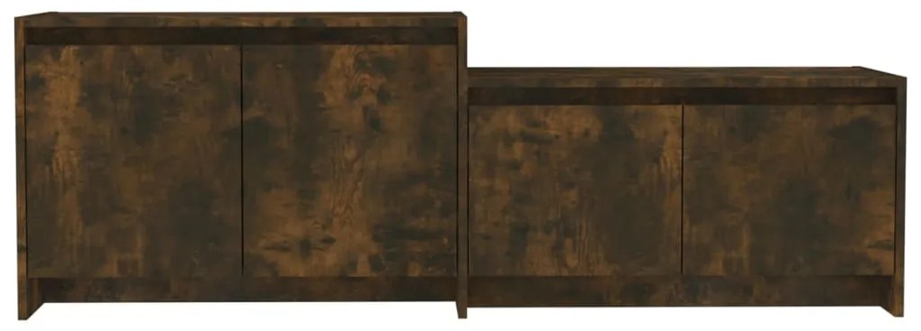 Móvel de TV 146,5x35x50 cm derivados de madeira carvalho fumado