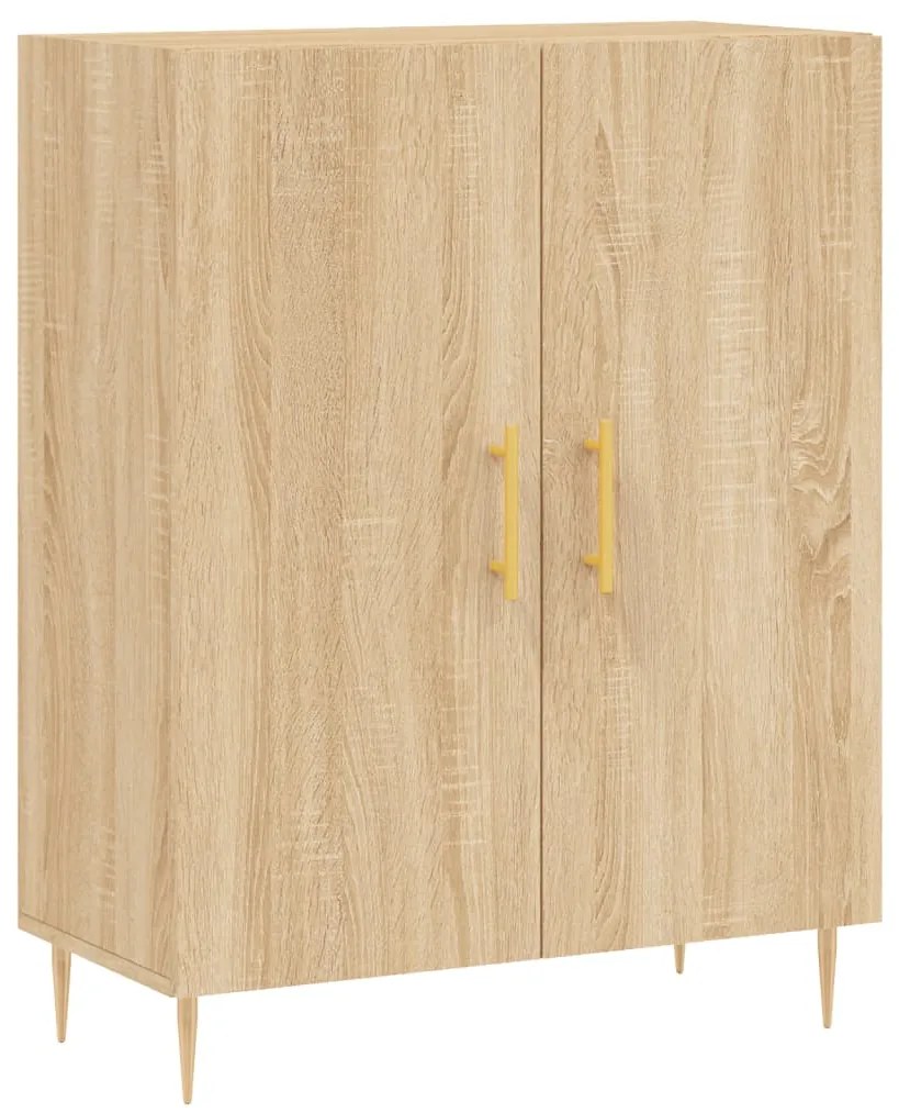 Armário alto 69,5x34x180 cm derivados de madeira cor sonoma
