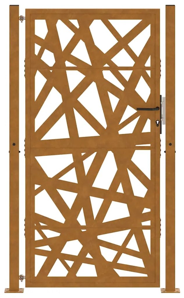 Portão de jardim 105x180 cm design de luz em aço resistente