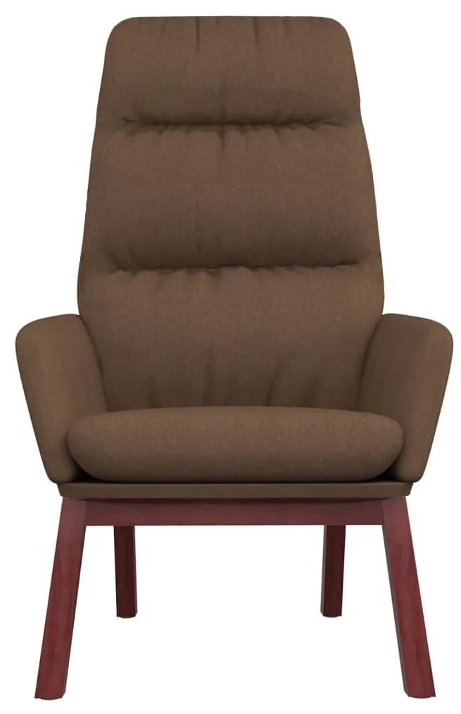 Cadeira de descanso tecido castanho
