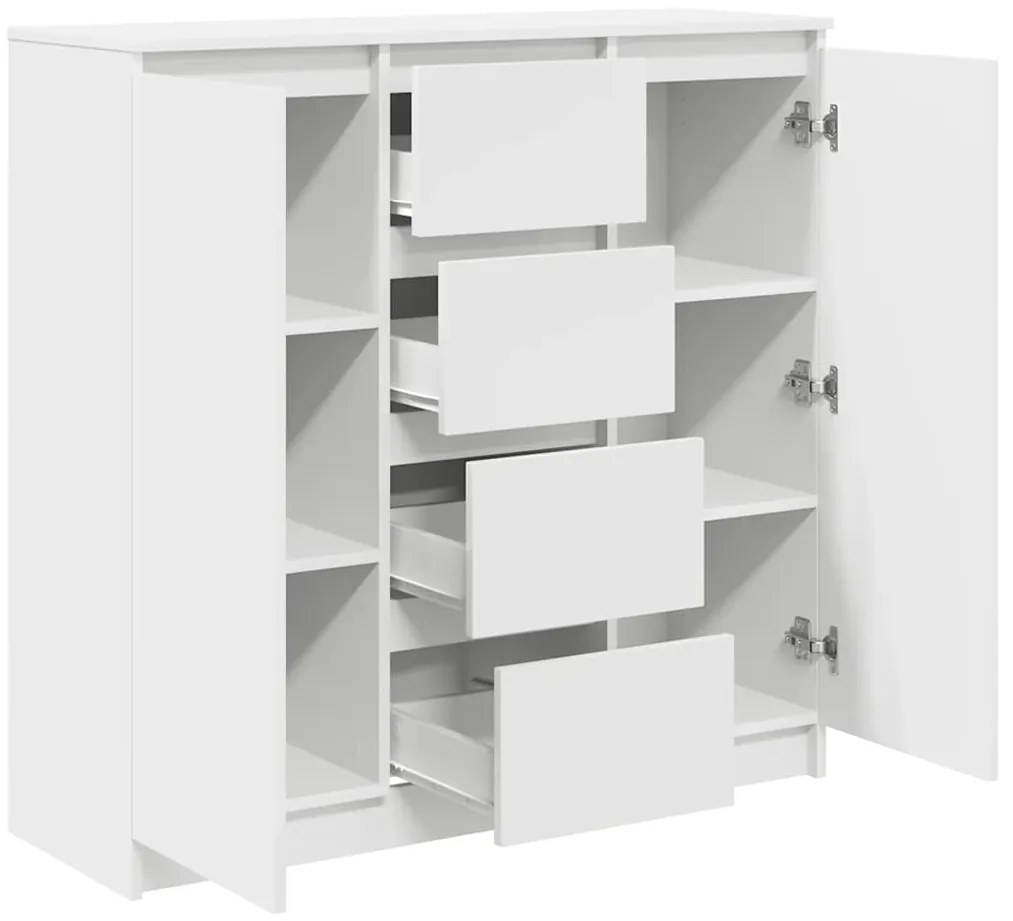 Aparador c/ gavetas 100,5x35x98,5cm derivados de madeira branco