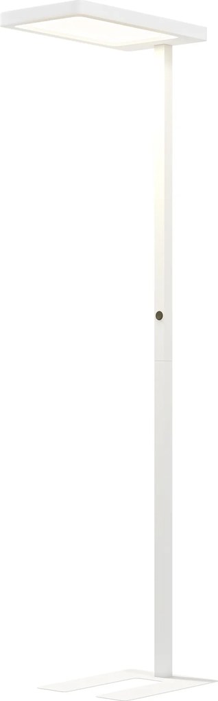 Candeeiro de pé para sala de estar com LED regulável, espectro completo, para cuidados com os olhos, com comando à distância, 60 x 32 x 196 cm, branco