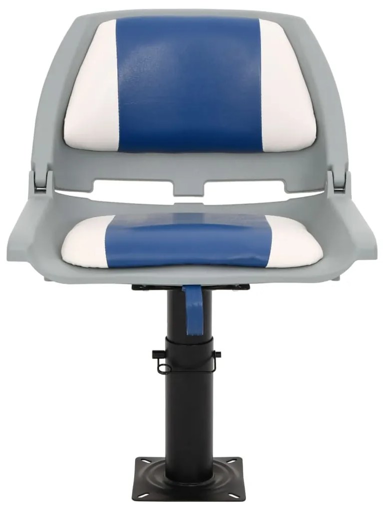 4 pcs conjunto assento barco dobrável 48x51x41 cm azul e branco