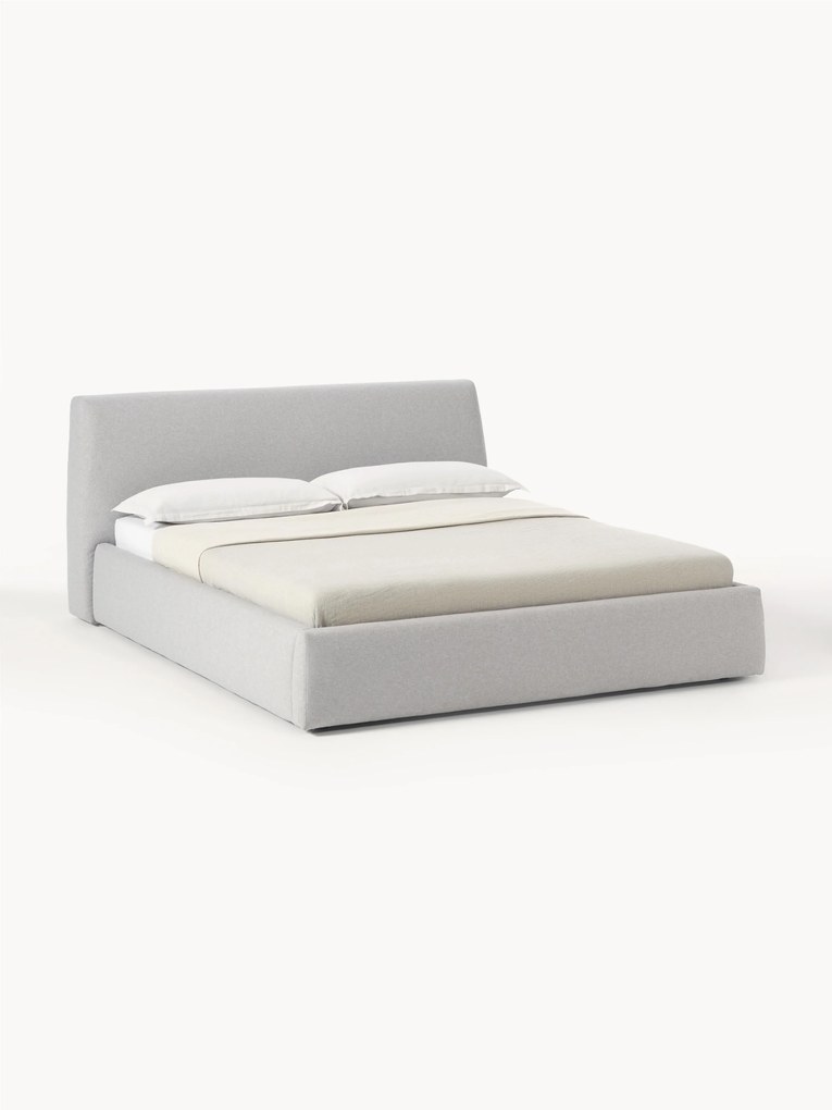 Cama estofada com arrumação Cloud