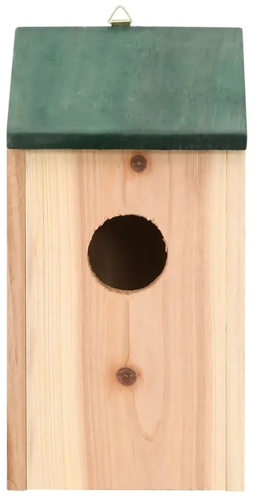 Casas para pássaros 10 pcs 12x12x22 cm madeira de abeto maciça