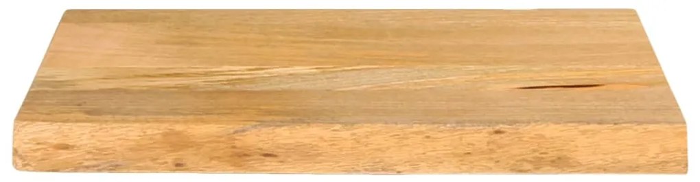 Tampo de mesa c/ borda viva 40x20x2,5 cm mangueira maciça