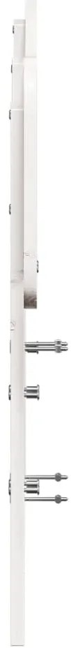 Cabeceira 120 cm madeira de pinho maciça branco