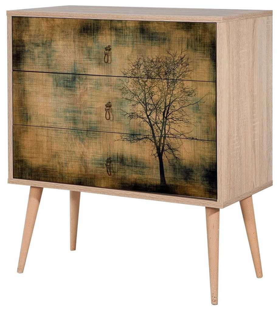Cómoda Trio – Carvalho Sonoma – 80x90x40 cm
