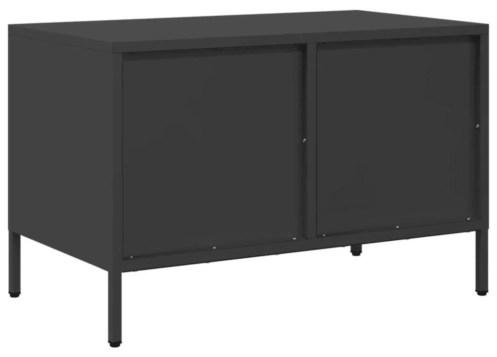 Móvel de TV 68x39x43,5 cm aço laminado a frio preto