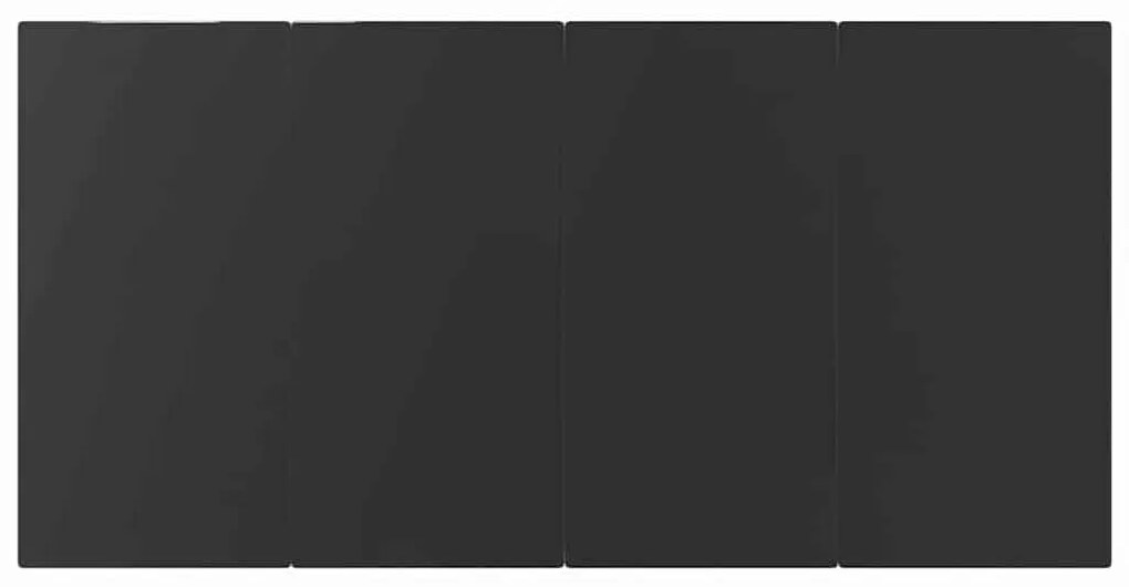 Conjunto de sala de jantar 5 pcs Cinza claro e preto Largo