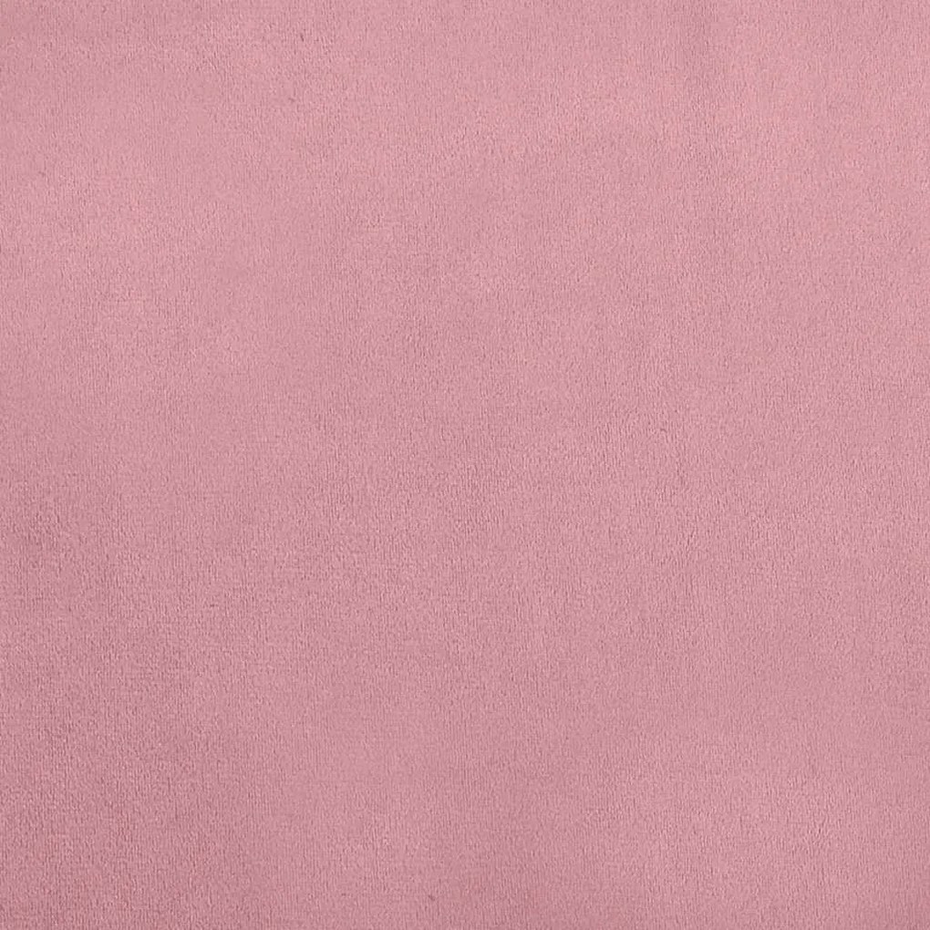 Cama para cães 90x53x30 cm veludo rosa