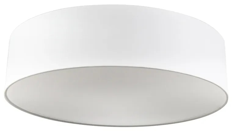 Candeeiro de tecto branco 40 cm com LED - Drum LED Moderno