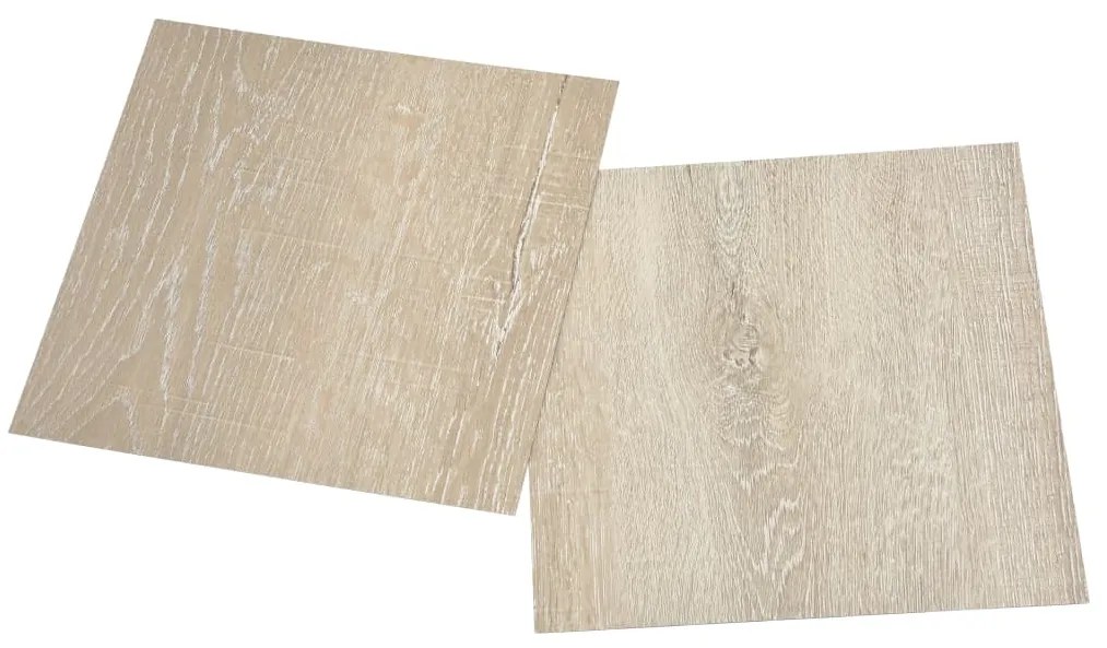 Tábuas de soalho autoadesivas 20 pcs 1,86 m² PVC bege
