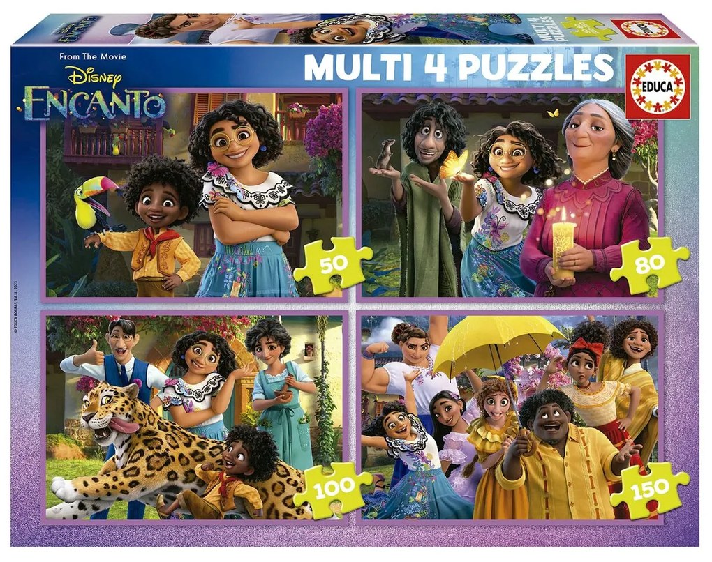 Set de 4 Puzzles Educa Disney