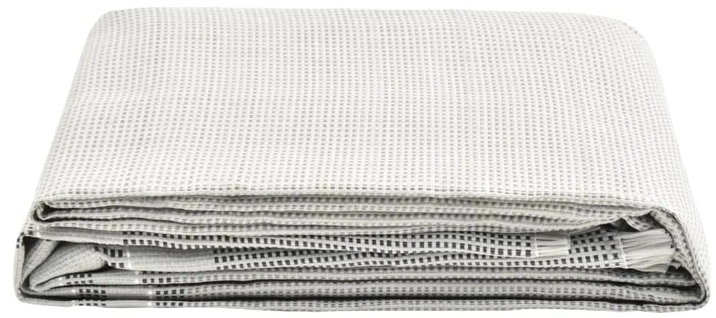vidaXL Tapete de campismo para tenda 650x300 cm cinzento