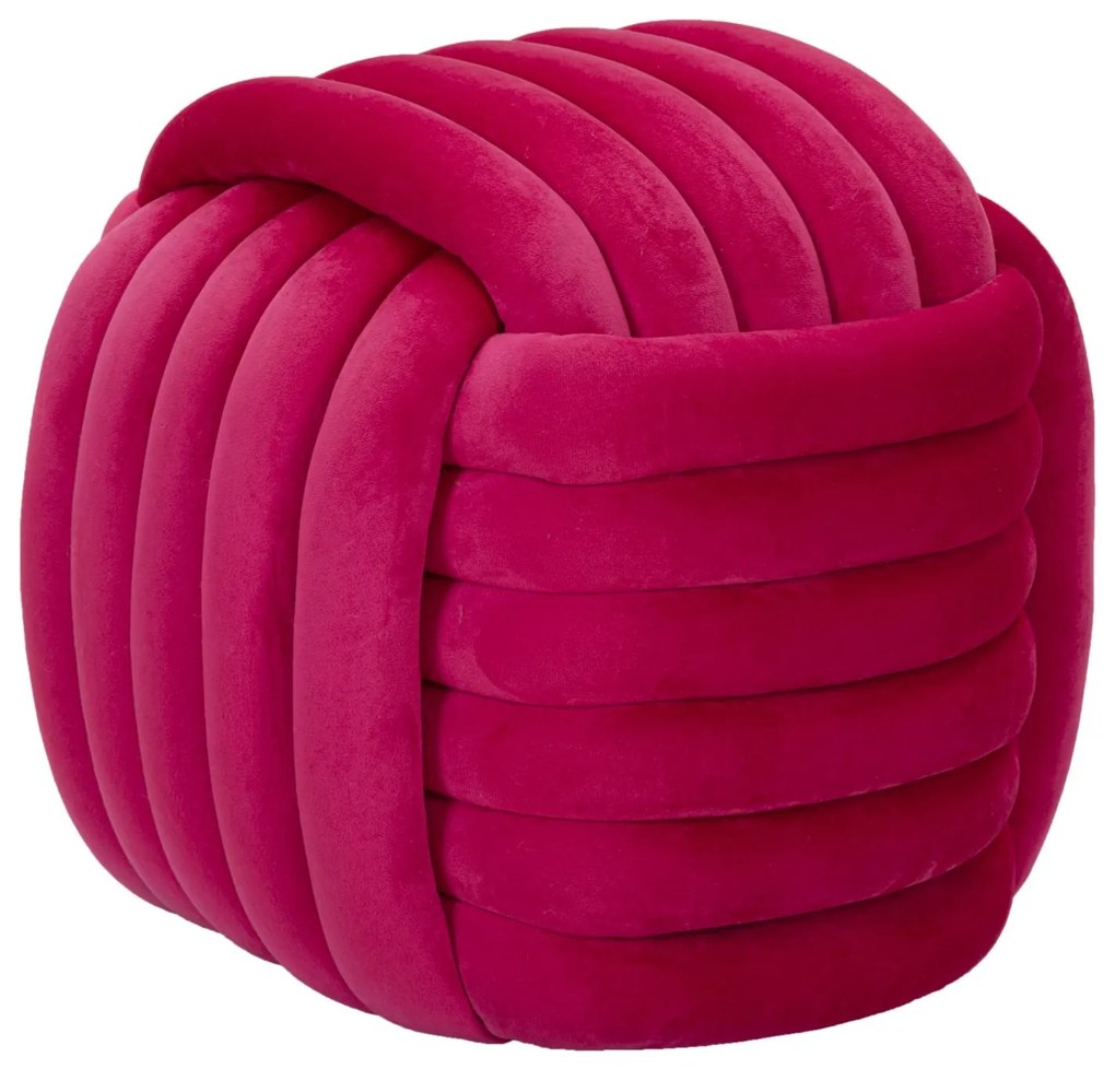BANCO PUFE SOFTY 45X45X45 CM FUXIA