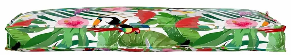 Almofada de Palete para Banco Tropical Jungle 110 x 40 x 8 cm em Tecid