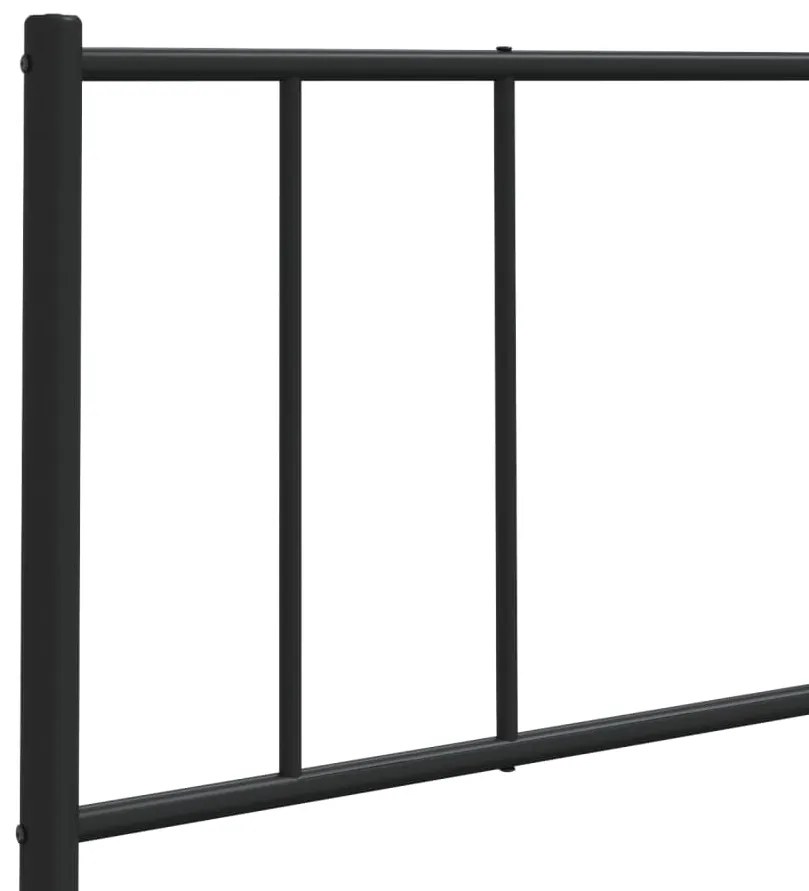 Cabeceira de cama 120 cm metal preto
