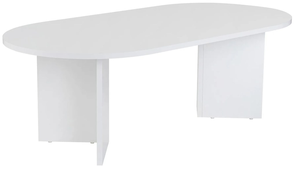Mesa de Centro "Sable" – Branco, 105x65x40 cm, Design Acolhedor