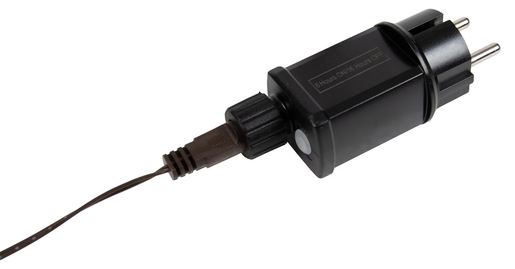 Candeeiro de pé de Natal Árvore castanho 120cm incl. LED com temporizador IP44 - Ki