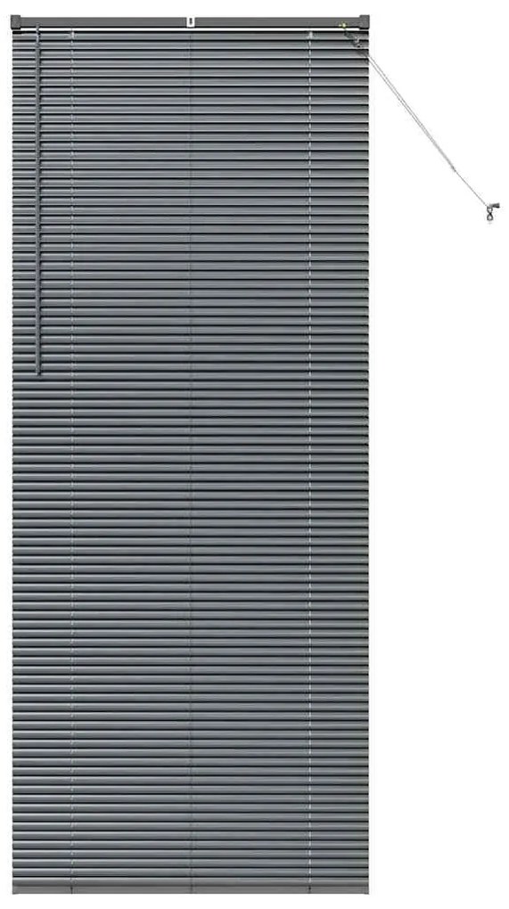 Persiana de Janela Cinzento-escuro 80 x 130 cm Alumínio