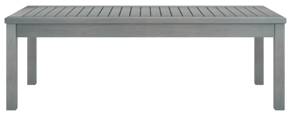 Mesa de centro 100x50x33 cm madeira de acácia maciça cinzento