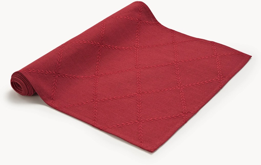 Toalha de mesa de Natal bordada Hedda