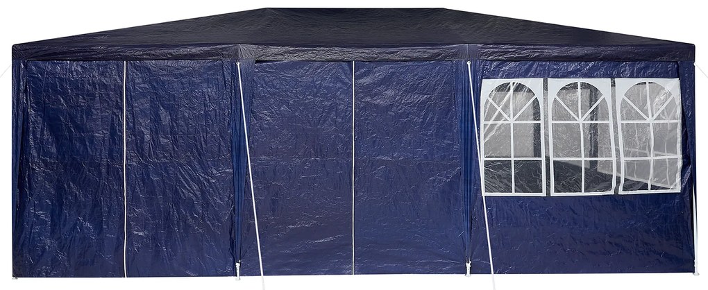 Tenda de Festa com 10 Laterais Azuis 6x4 m PE