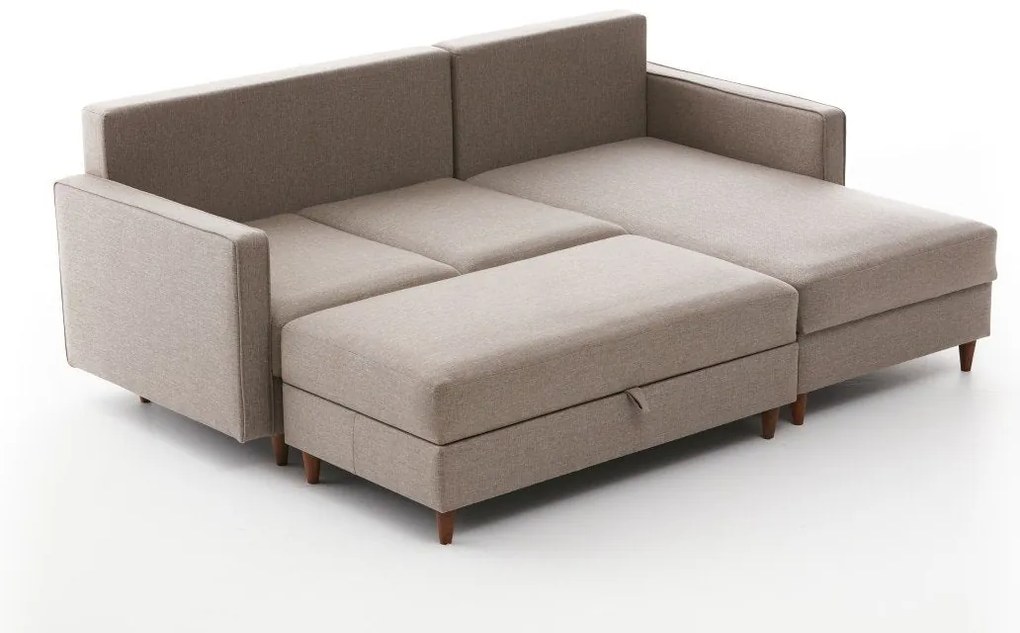 Sofá de Canto Eva – Creme – 210 x 82 x 195 cm
