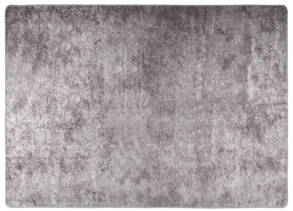 Tapete lavável antiderrapante 120x180 cm cinzento