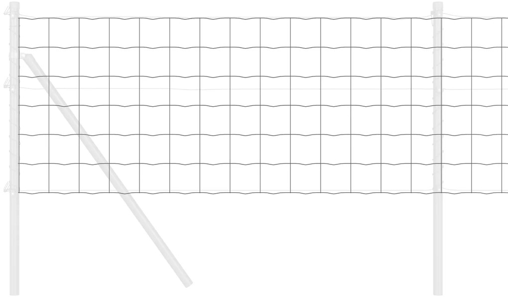 Cerca Euro Cinza 0.6x50 m Aço