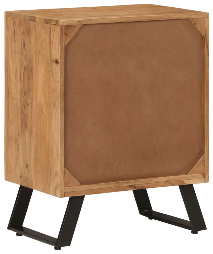 Aparador c/ 2 portas 55x36x72 cm madeira de acácia maciça