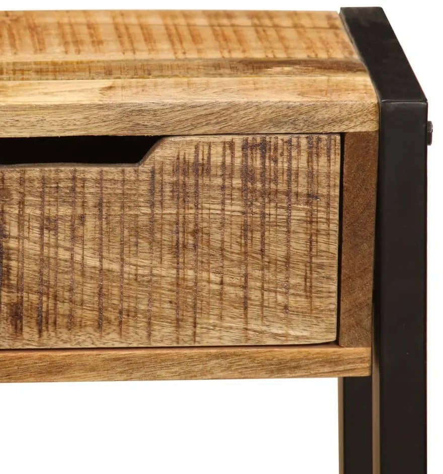 Aparador com 3 gavetas 110x35x75 cm madeira de mangueira maciça