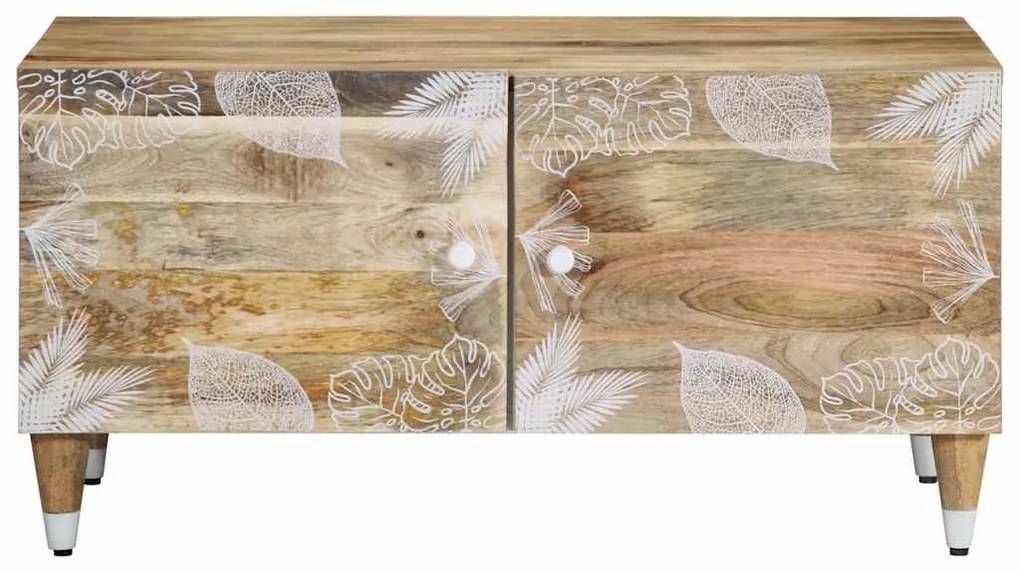 Mesa de centro 80x50x40 cm madeira de mangueira maciça