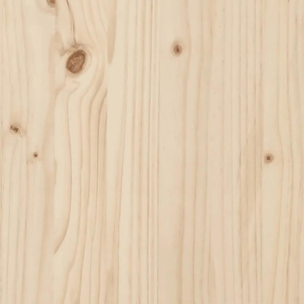 Cama alta com secretária 100x200 cm madeira de pinho maciça