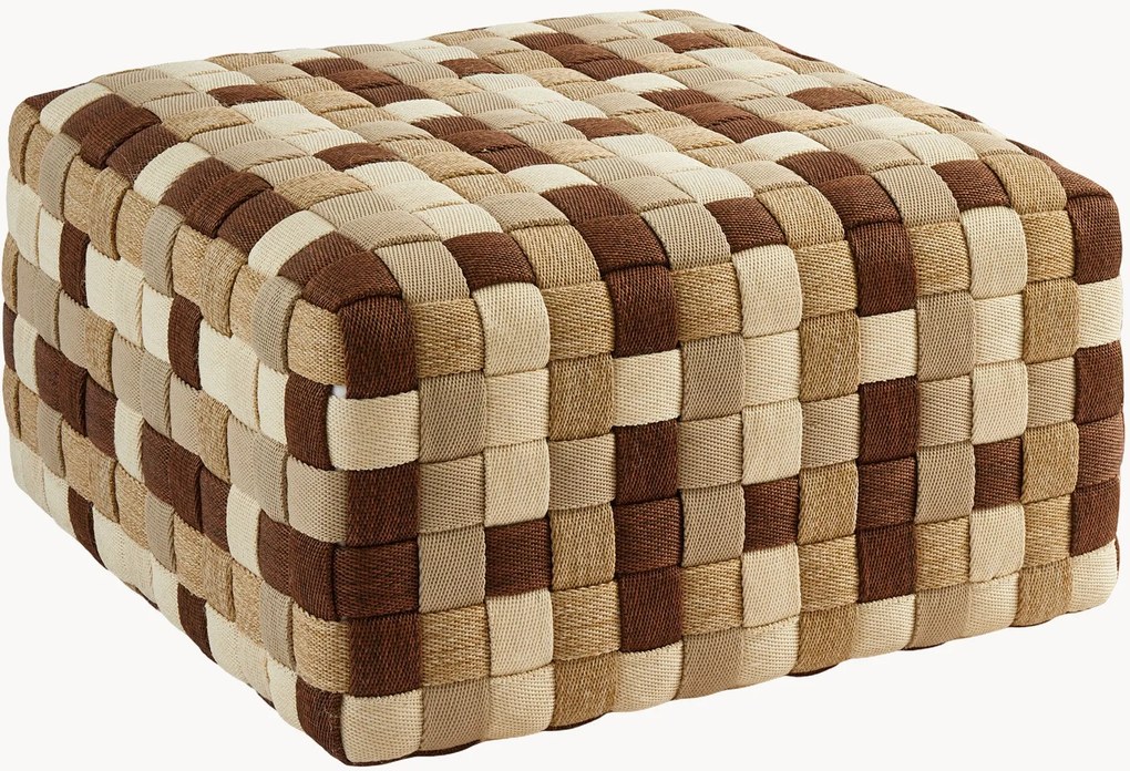 Pufe de jardim artesanal Braided