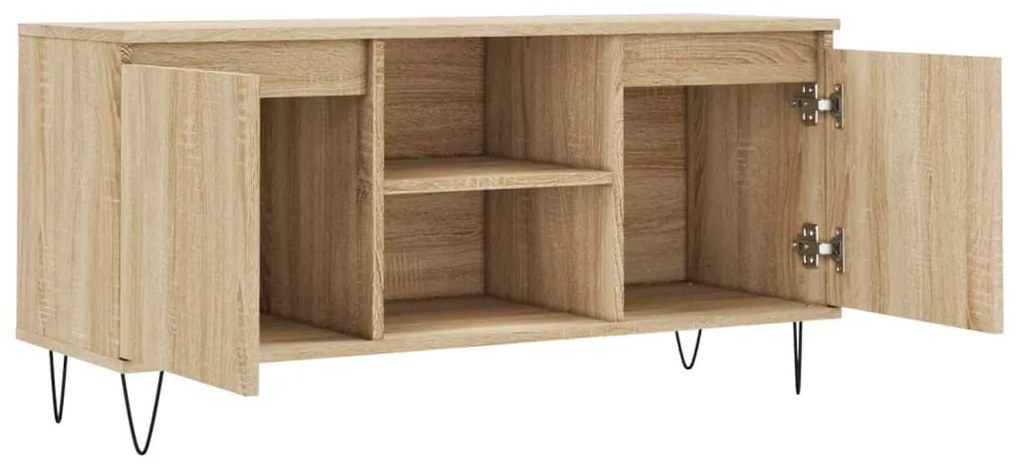 Móvel de TV 104x35x50 cm derivados de madeira carvalho sonoma