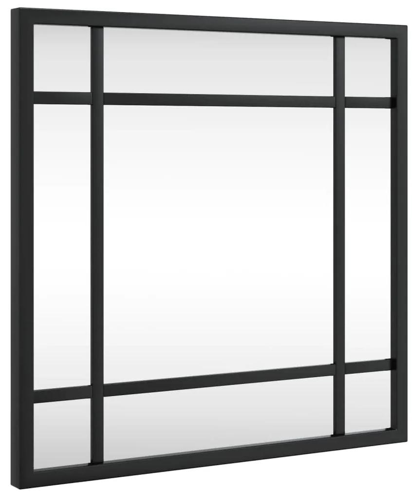 Espelho de parede quadrado 30x30 cm ferro preto
