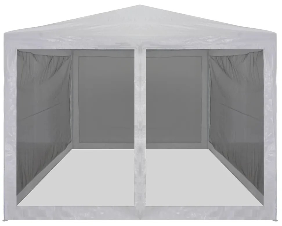 Tenda para festas com 4 paredes laterais em rede 4x3 m