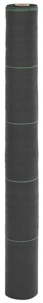 vidaXL Tela para ervas daninhas 1x25 m PP preto