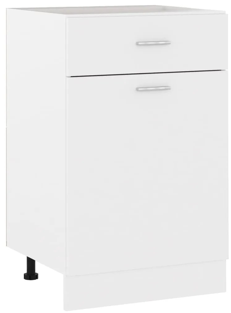 801220 vidaXL Armário inferior c/ gavetas 50x46x81,5cm contraplacado branco