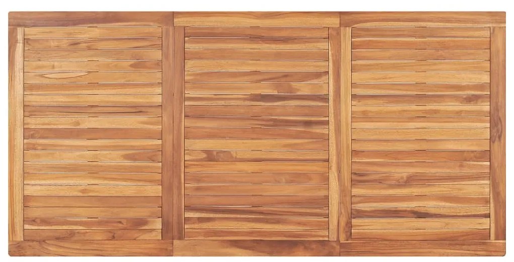 Mesa de jantar para jardim 180x90x77 cm madeira teca maciça