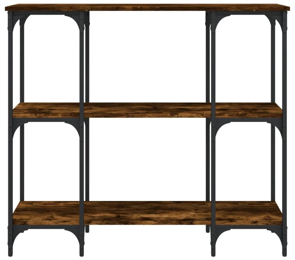 Mesa consola 102x35x90 cm derivados de madeira carvalho fumado
