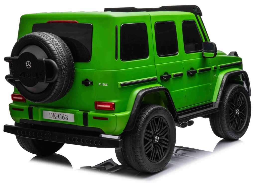 Carro elétrico para crianças Mercedes-Benz G63 AMG 4x4² 2 lugares, Bateria 24V/7Ah, 4 motores 200W, Rodas Borracha com suspensão, Bancos em pele, Cont