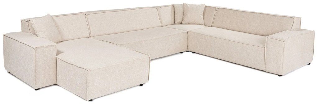 Sofá de Canto Puzzle – Bege – 167 cm x 343 cm x 262 cm