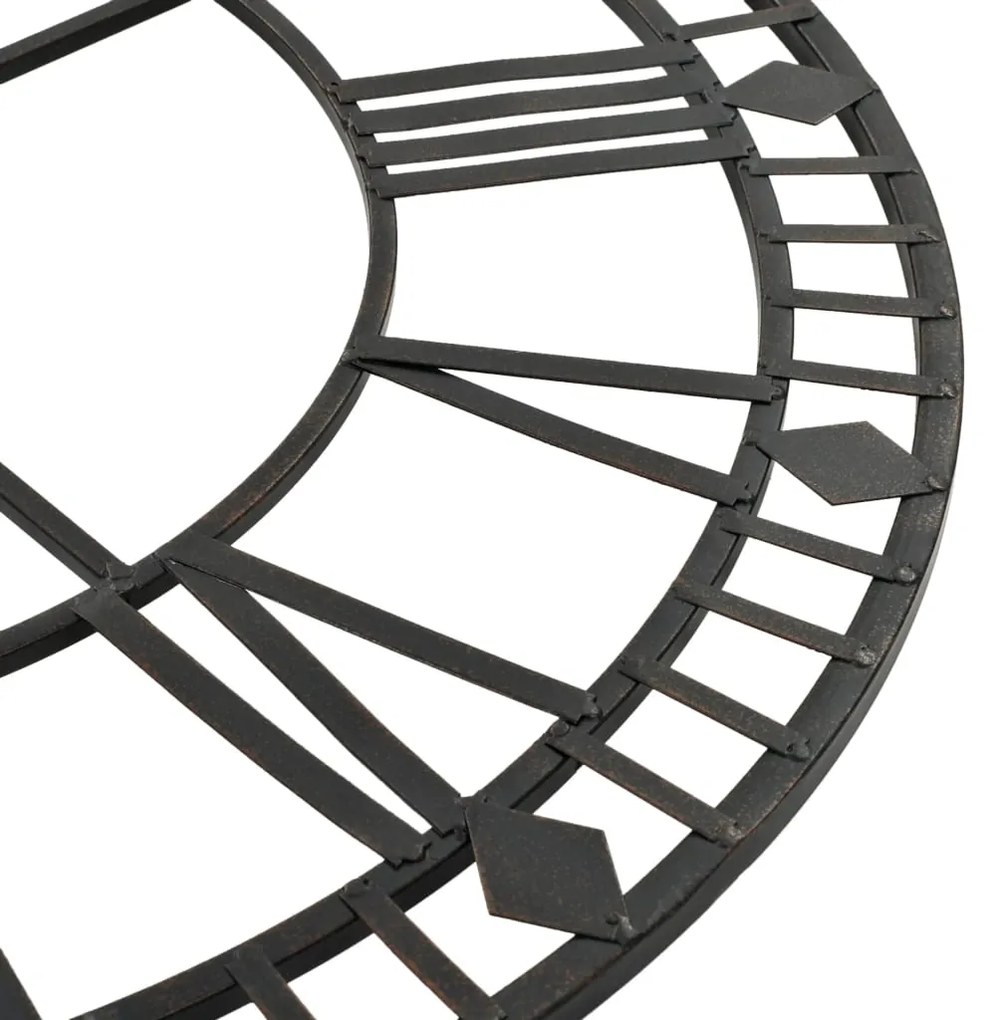 Relógio de parede vintage c/ movimento quartzo metal 60 cm XXL