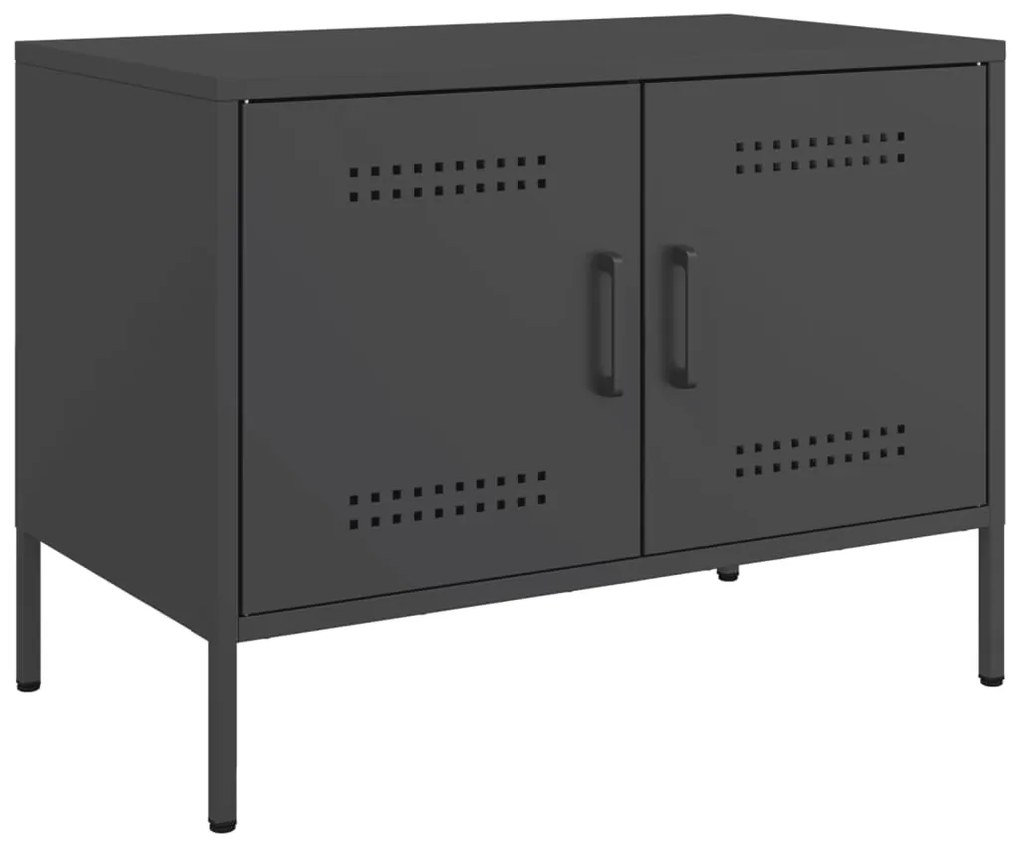 Móveis de TV 2 pcs 68x39x50,5 cm aço preto