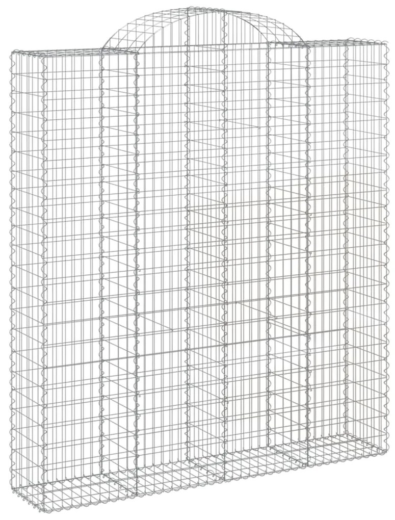 Cestos gabião arqueados 8pcs 200x50x220/240cm ferro galvanizado