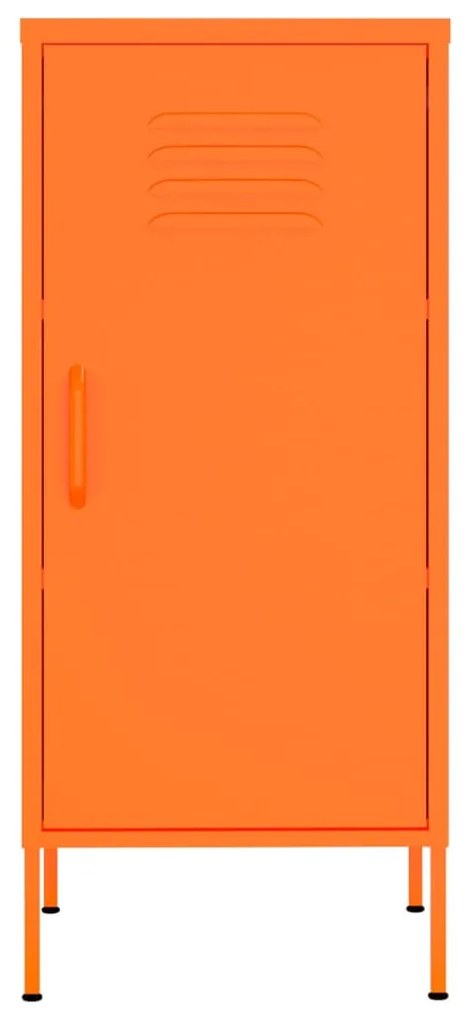 Armário de arrumação aço 42,5x35x101,5 cm laranja
